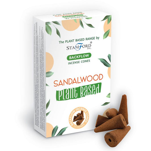 Rückfluss-Räucherkegel auf Pflanzenbasis - Sandelholz Sandalwood)