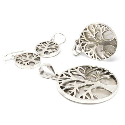 Ohrringe & Kettenanhänger  "Lebensbaum" 925 Silber - 3 Designs