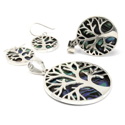 Ohrringe & Kettenanhänger  "Lebensbaum" 925 Silber - 3 Designs